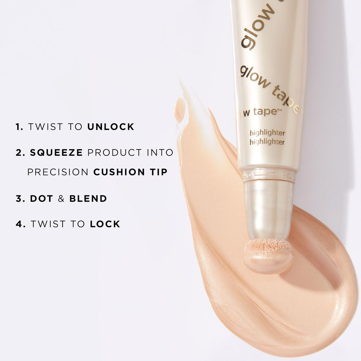 tarte Glow Tape Highlighter mango and shea butter moisturize skin.