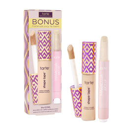 tarte icons duo packaging shows full-coverage concealer and hydrating lip balm.