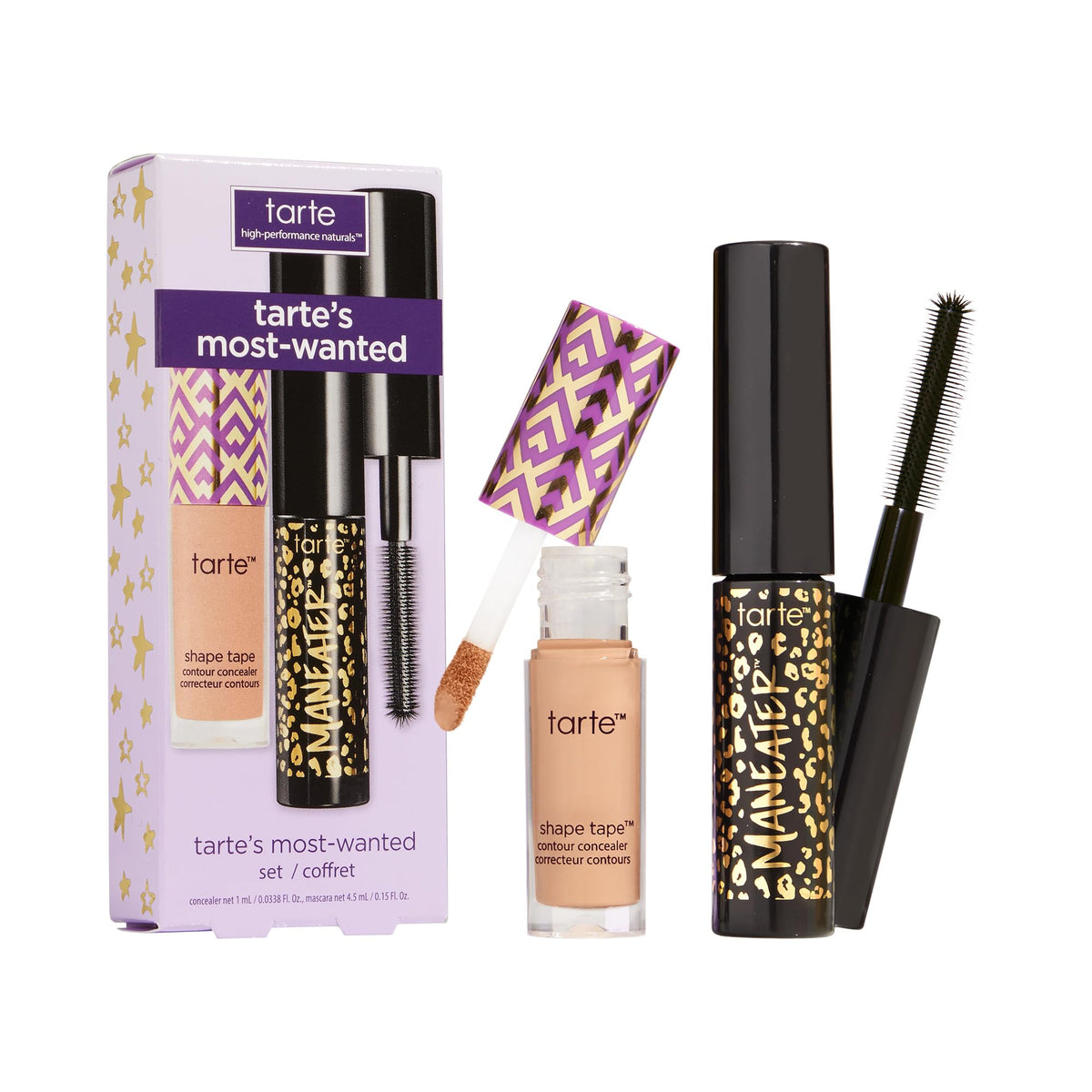 tarte icons shape tape concealer travel-size packaging for on-the-go flawless coverage