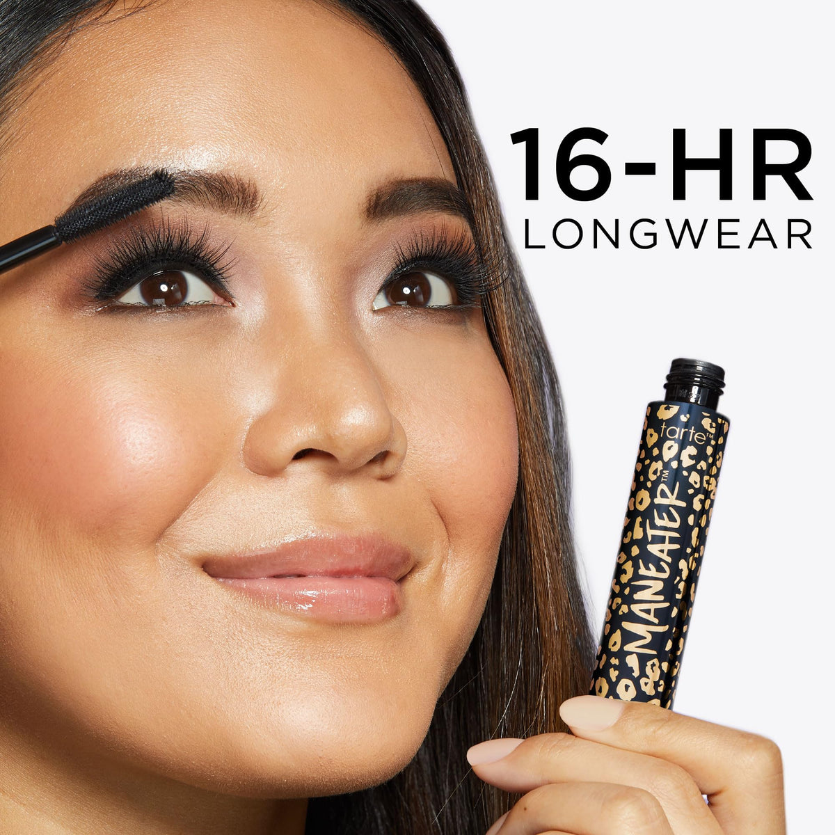 tarte maneater mascara lashes after application lengthened and curled