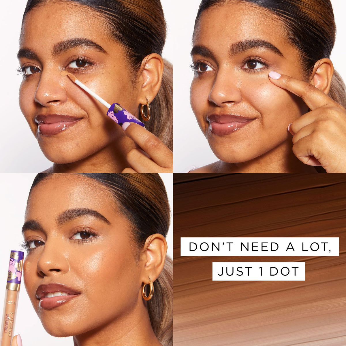 Tarte Maracuja Creaseless Concealer under-eye application for hydrated, lifted look