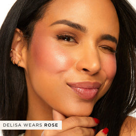 tarte maracuja juicy blush texture closeup reveals creamy, blendable formula.