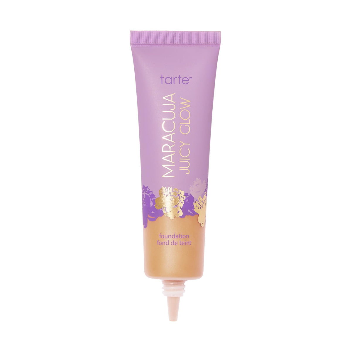 tarte maracuja juicy glow tint bottle shows lightweight, buildable coverage for radiant skin