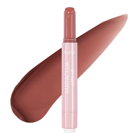 tarte maracuja juicy lip balm gloss packaging with click-up design for clean application.