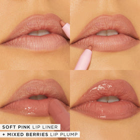 tarte maracuja juicy lip liner ten-plus superfruit complex swatch — antioxidant-rich nourishment for smoother lips.