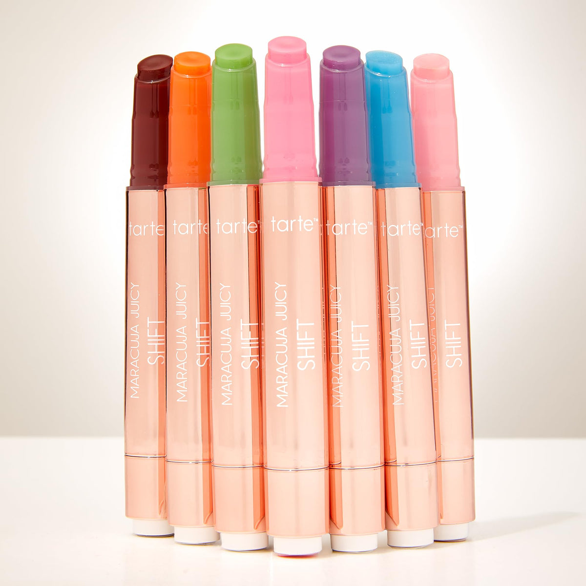 tarte maracuja juicy lip shift vegan cruelty-free branding shown on packaging