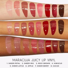 tarte maracuja juicy lip vinyl iris packaging highlights travel-friendly design