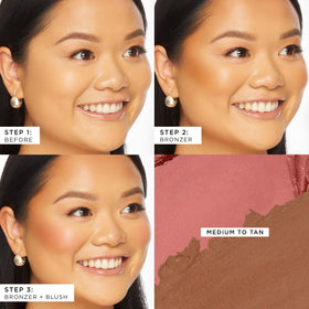 tarte Park Ave Princess Cream Blush Swatch displaying seamless blendable color with airbrushed finish