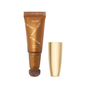 tarte sculpt tape contour compact closeup for precise, buildable definition on cheek hollows.