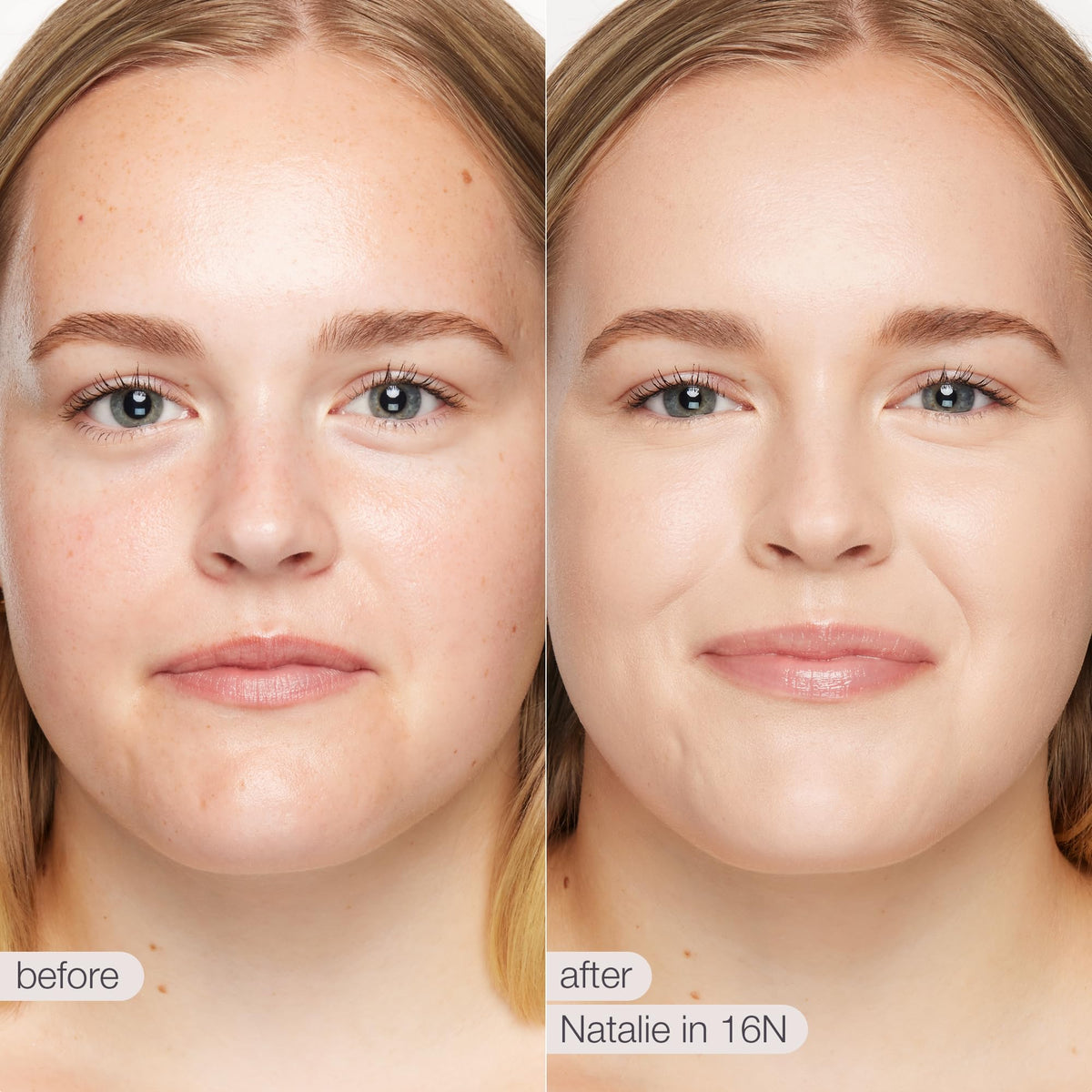 Blending the Shape Tape concealer on skin for seamless application