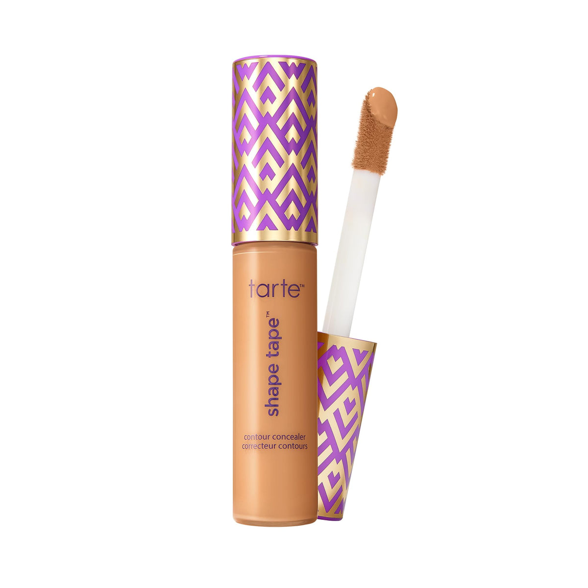 Tarte Shape Tape Concealer applicator close-up for precise, quick coverage.