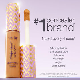 tarte Shape Tape close-up shows coverage for dark circles.