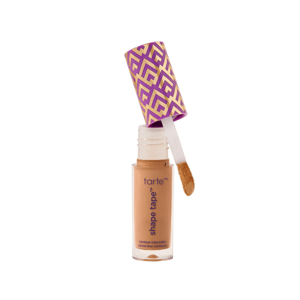 Tarte Shape Tape Concealer full-coverage application with natural matte finish for brightened under-eye.