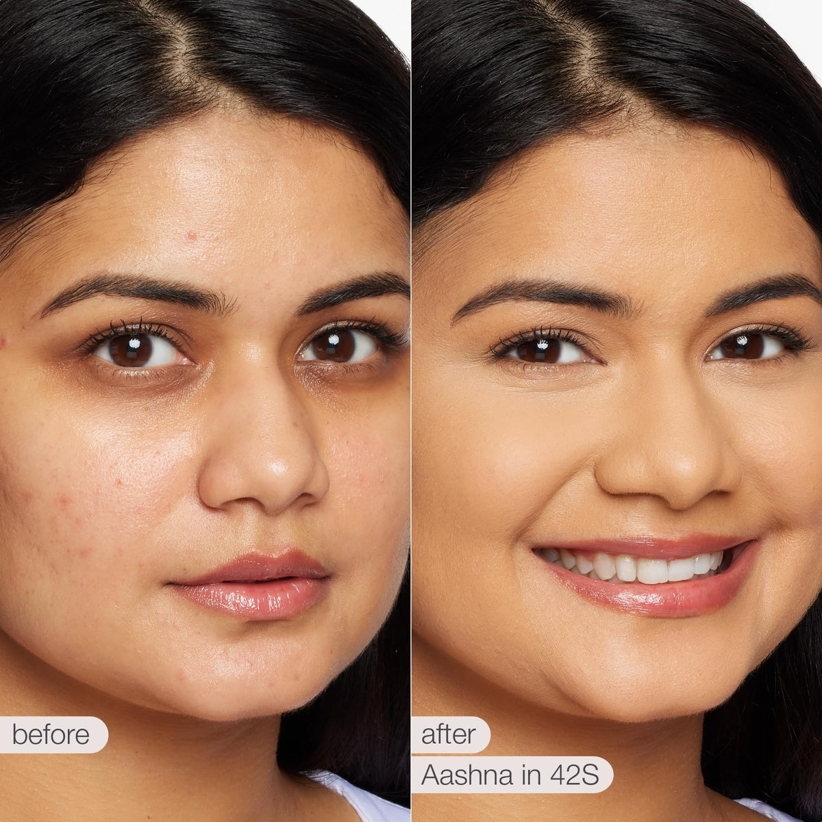 tarte Shape Tape Concealer wand demonstrates quick, even under-eye correction.