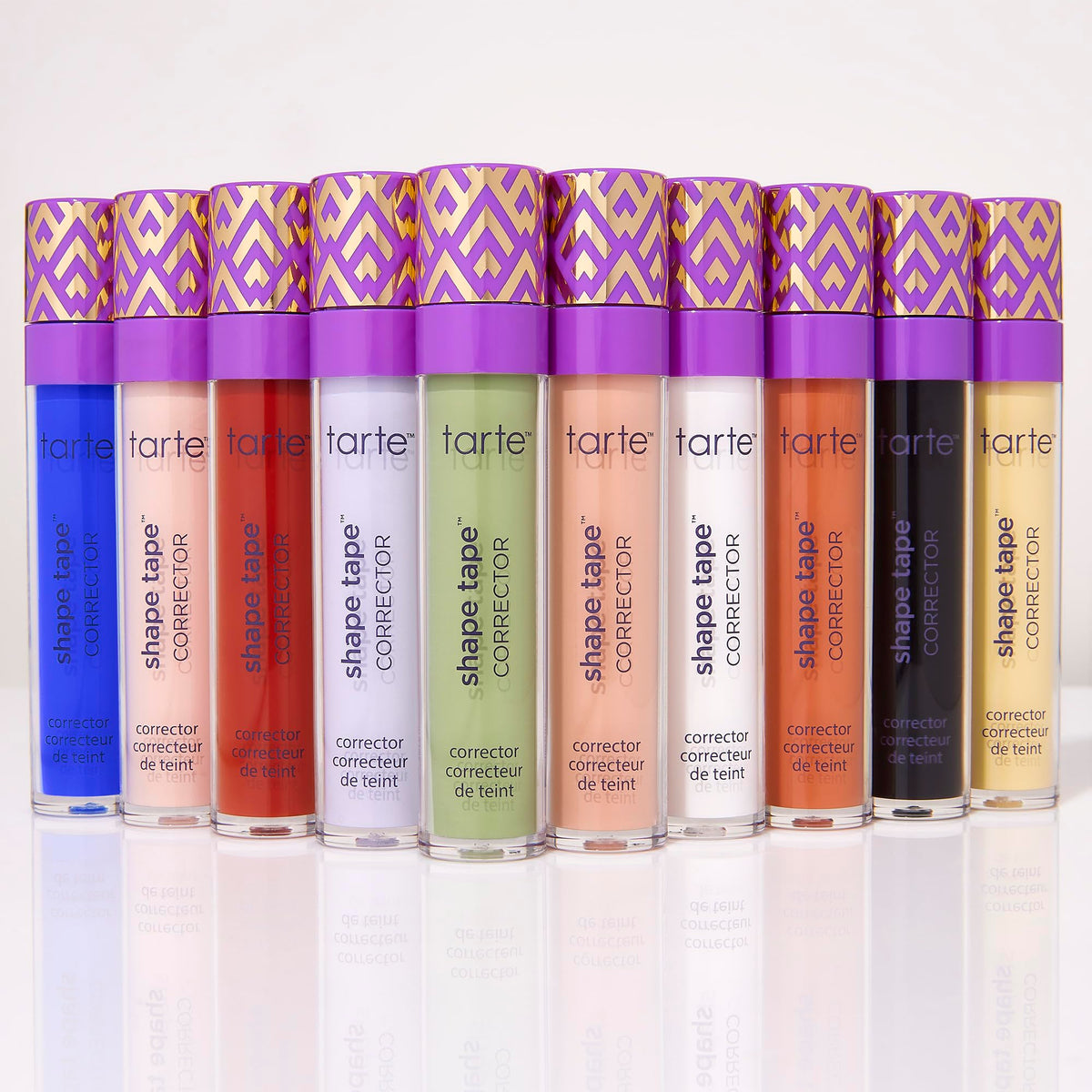 Tarte Shape Tape Corrector on face demonstrates blemish correction