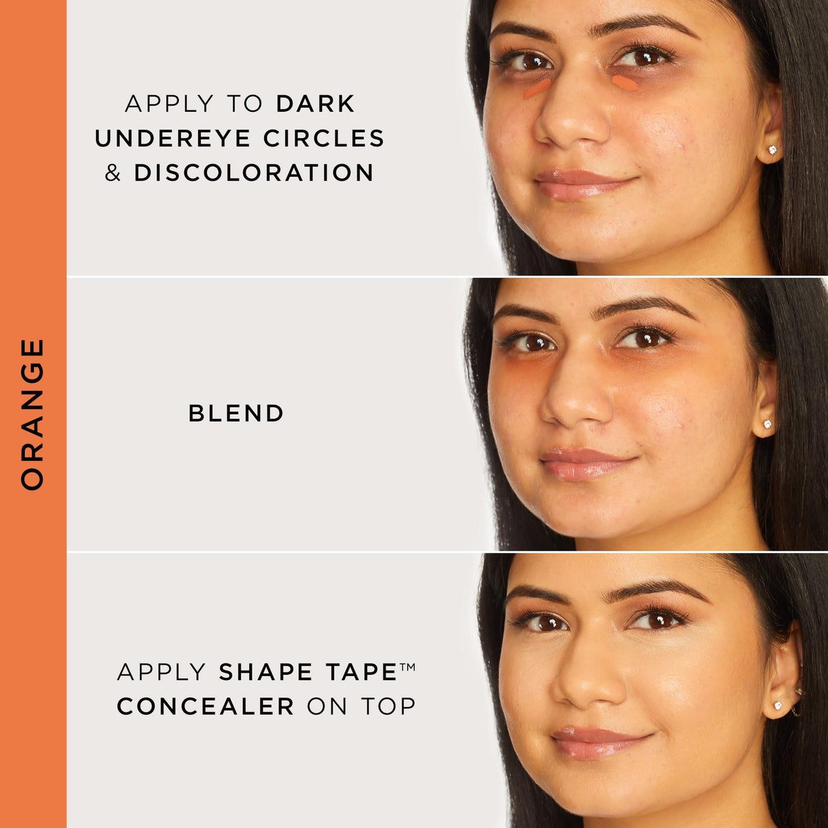 Tarte Shape Tape Corrector swatches on arm reveal color neutralization