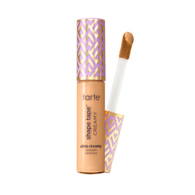 Tarte Shape Tape creamy concealer bottle close-up highlighting hydrating formula for day-long wear