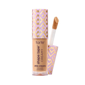 Tarte Shape Tape Creamy Concealer packaging closeup for travel-friendly coverage