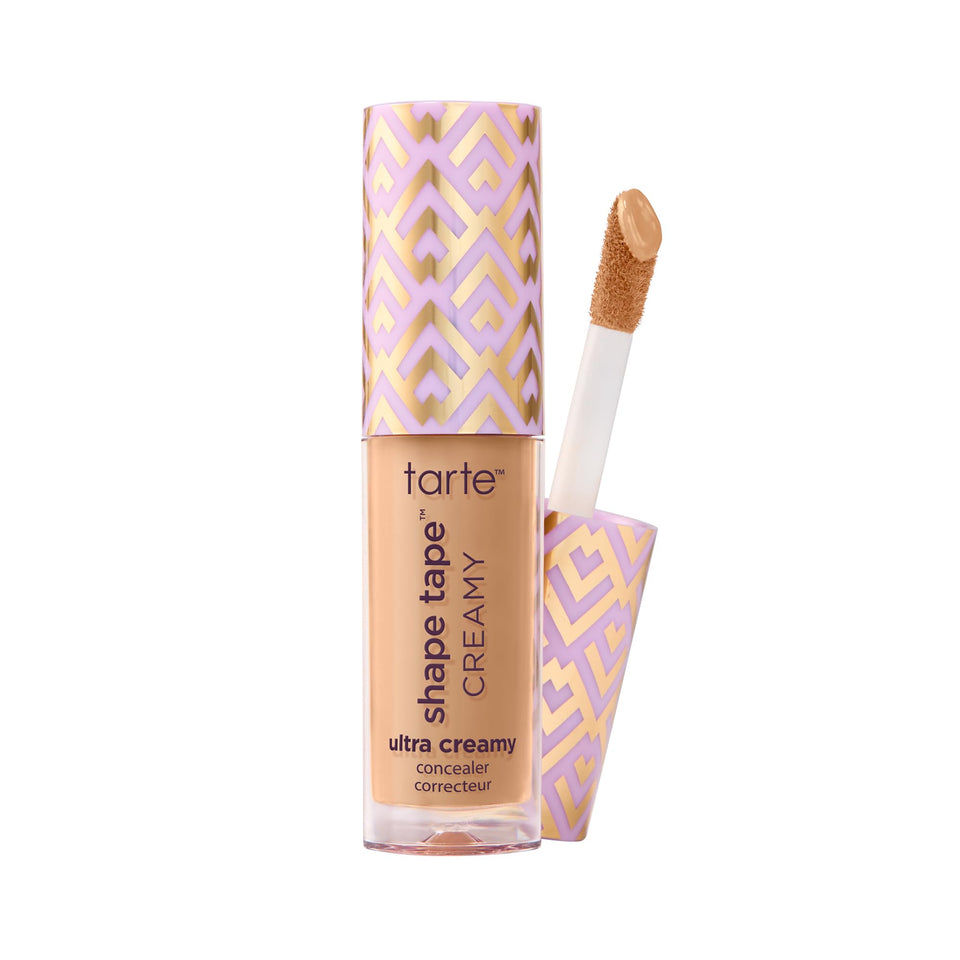 Tarte Shape Tape Creamy Concealer packaging closeup for travel-friendly coverage