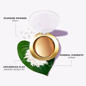 tarte shape tape glow powder applied to cheekbones for subtle highlight