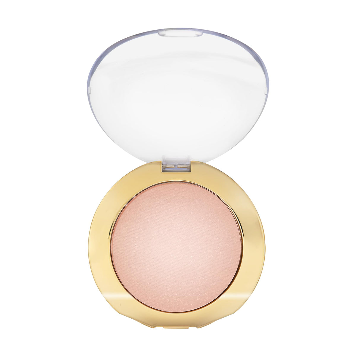 tarte shape tape glow powder sunlit swatch on cheek for natural radiance