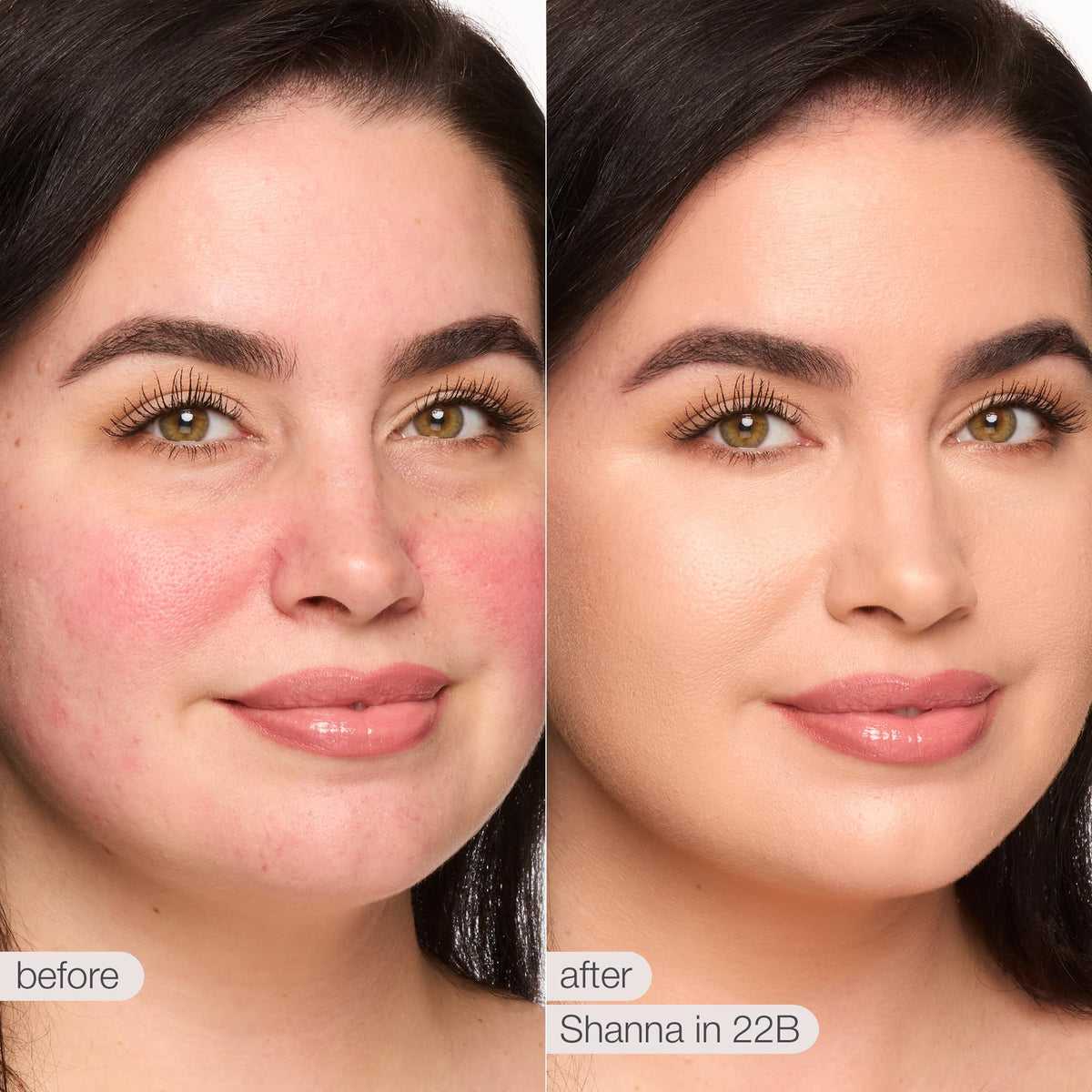 tarte Shape Tape Radiant Concealer application close-up shows smooth blend and medium coverage.