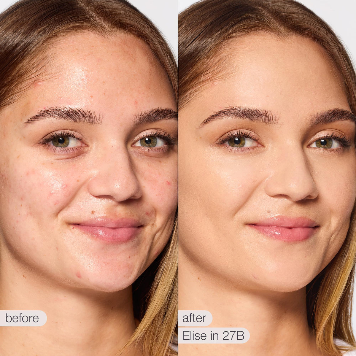 tarte Shape Tape Radiant Concealer application swatch shows buildable medium coverage.