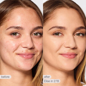 tarte Shape Tape Radiant Concealer application swatch shows buildable medium coverage.