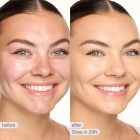 tarte shape tape radiant concealer in use for even coverage.