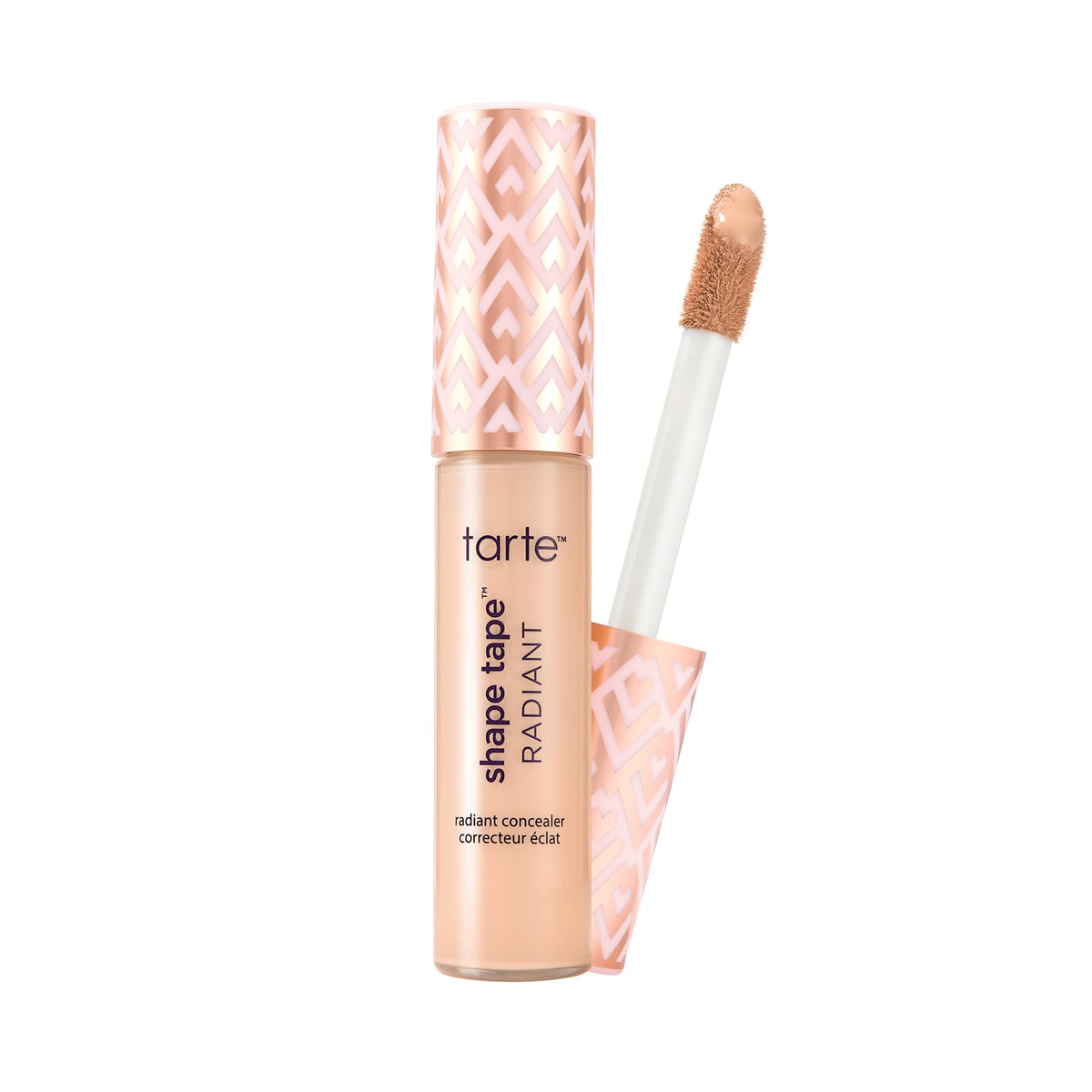 tarte Shape Tape Radiant Concealer bottle close-up brightens under-eye area.