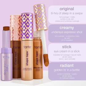 tarte Shape Tape Radiant Concealer in use for hydrating finish