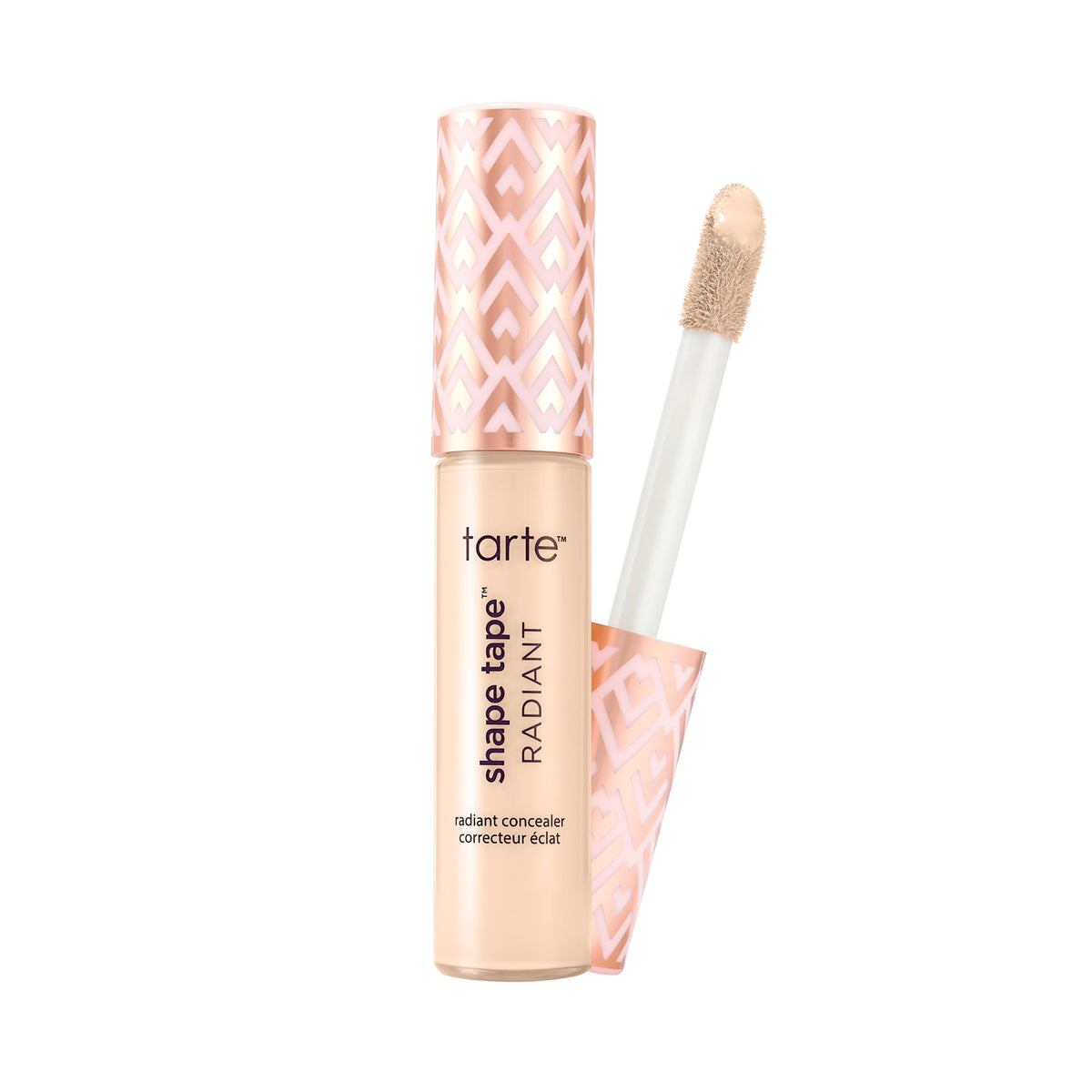 tarte shape tape radiant concealer packaging shows a sleek tube for quick touch-ups