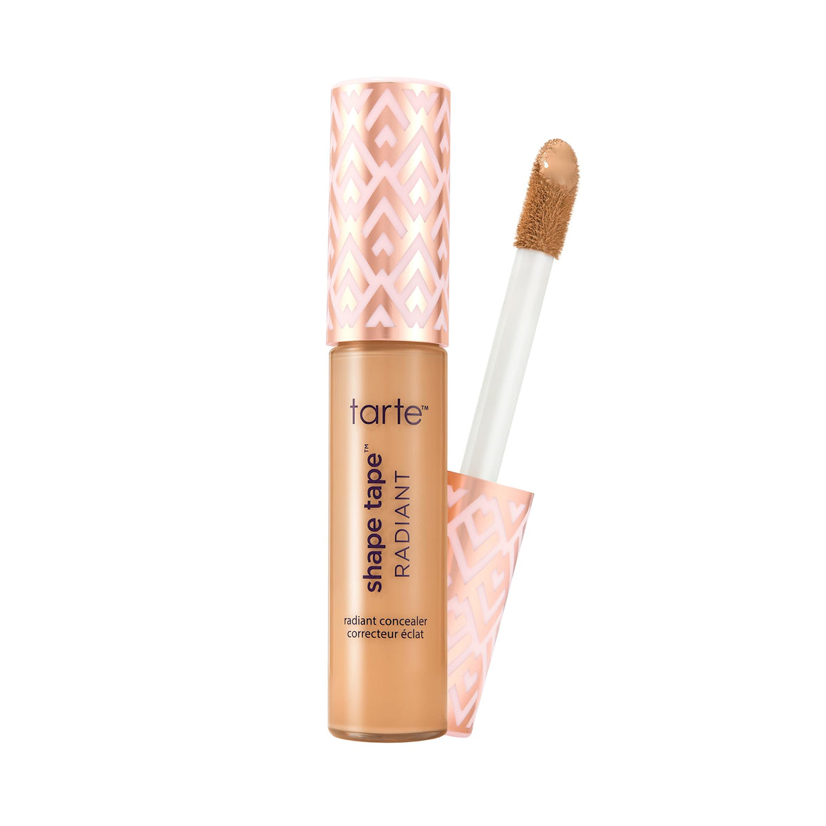 tarte shape tape radiant concealer tube delivers brightened, hydrated under-eye.