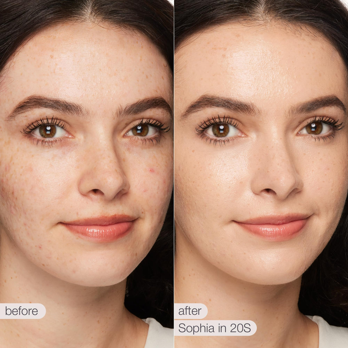 tarte Shape Tape Radiant Concealer wand application shows smooth, precise under-eye coverage.