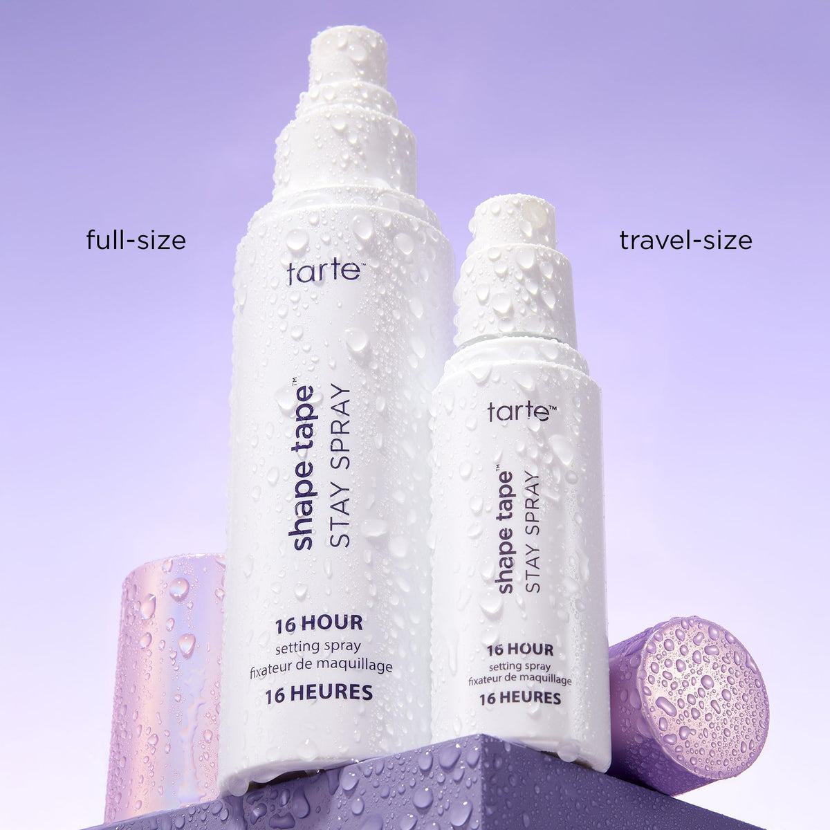 tarte Shape Tape vegan stay spray full-size bottle for easy daily use.