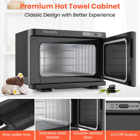 TASALON 8L warmer with magnetic sealed doors minimizing heat loss
