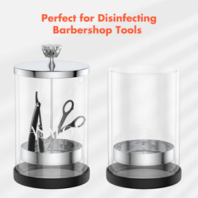 TASALON Barber Jar Pack shown in spa setting for easy sanitizing tasks.