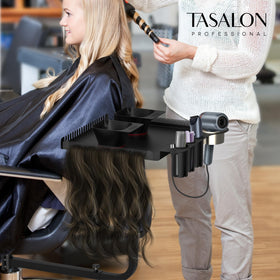 Tasalon extension station setup, placing tools and extensions within easy reach.