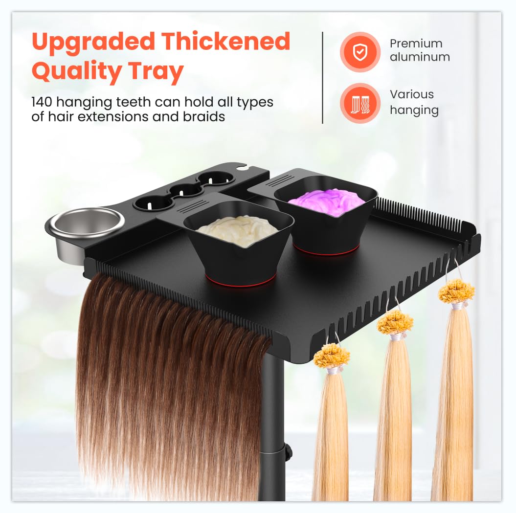 TASALON five-star base provides stable smooth movement across the salon