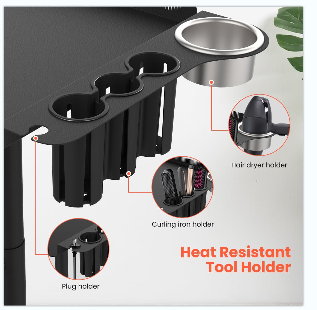 TASALON height adjustable braiding rack for versatile styling setups