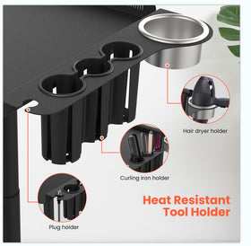 TASALON height adjustable braiding rack for versatile styling setups