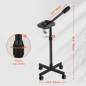 TASALON Ionic Facial Steamer nozzle 360 rotate enables easy full-face steaming