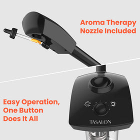 TASALON Ionic Facial Steamer water fill cap for quick setup and safety