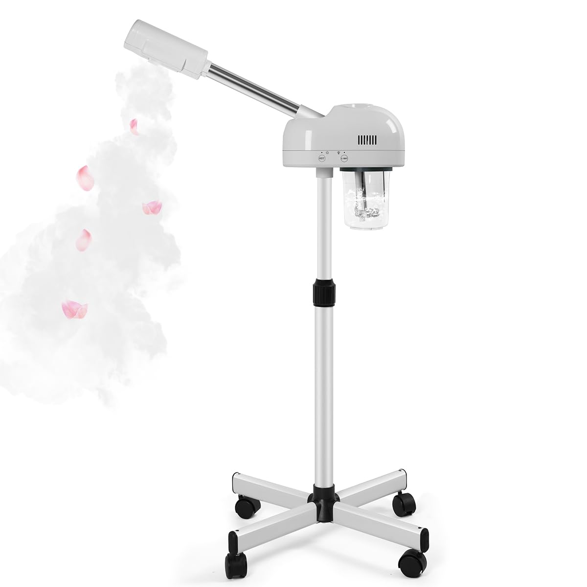 TASALON Professional Facial Steamer front view for a compact spa setup at home