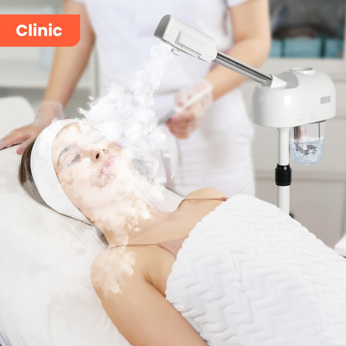 TASALON Professional Facial Steamer stainless-steel pipes for reliable performance