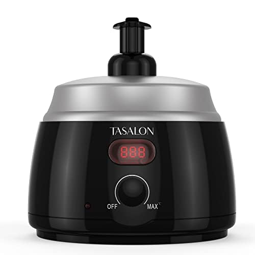 Tasalon professional hot lather machine front view on counter for barbershop quality