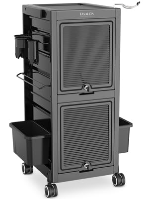 TASALON wheel system in action enhances salon mobility.