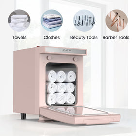 TASALON towel warmer removable tray for easy loading and cleaning