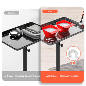TASALON rolling salon cart sturdy metal frame supports steady styling sessions.