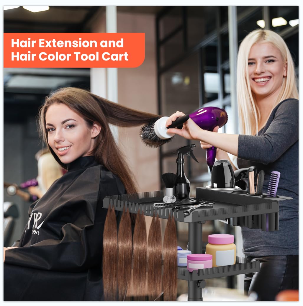 TASALON rolling salon tray cart enhances organization and efficiency for busy days.